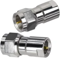 ทองเหลือง F ถึง FME Coaxial Connector F หญิง FME ชาย Coax Adapter F ประเภท FME RF ตรง Converter 50ohm