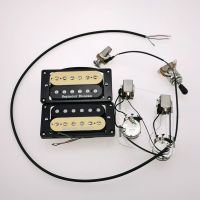 WK-Guitar Pickups Humbucker Electric Guitar Pickups Zebra 4C With Wiring Harness Push and pull Switch