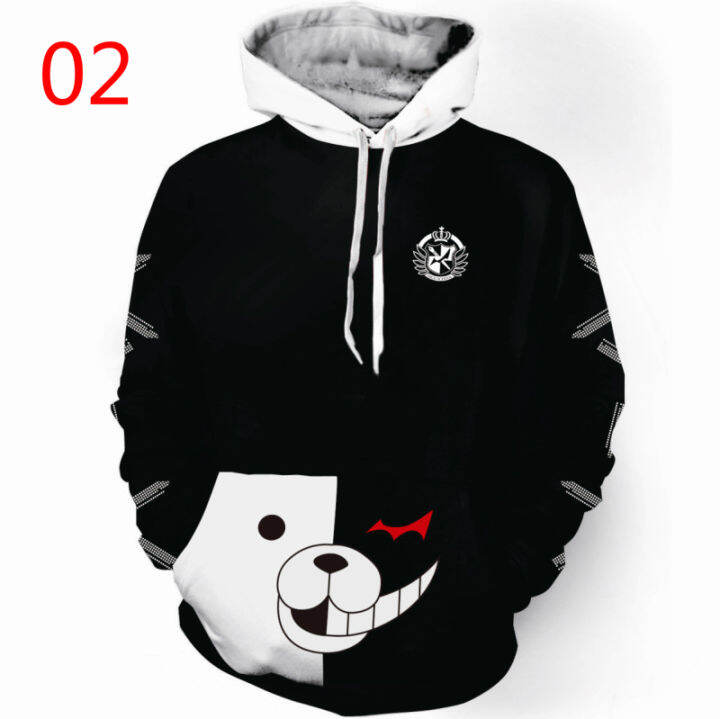 เสื้อกันหนาวมีหมวกพิมพ์ลาย-danganronpa-monokuma-3d