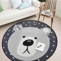 Cotton Round Floor Carpet Rugs Mat for Kids Room Nursery Decor Play Mat Cartoon Animal Baby Mats Newborn Infant Crawling Blanket