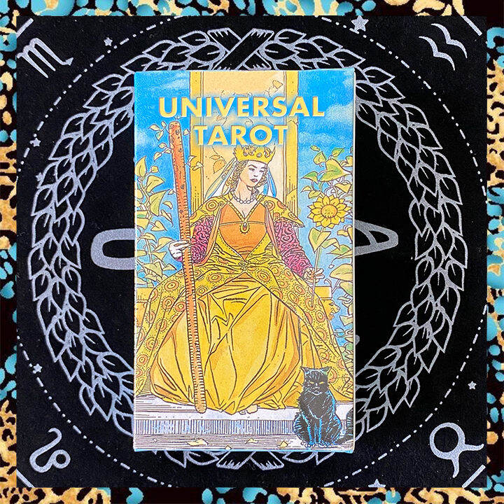 Universal Tarot Card Deck with Paper Guide Book Standard Big Size