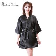Áo Choàng Tắm Kimono Nữ, Áo Choàng Lụa Satin Gợi Cảm thumbnail