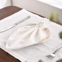 12 pcs White Napkin Table Napkin party Wedding Tablecloth Restaurant Household CottonLinen Napkin table Mat