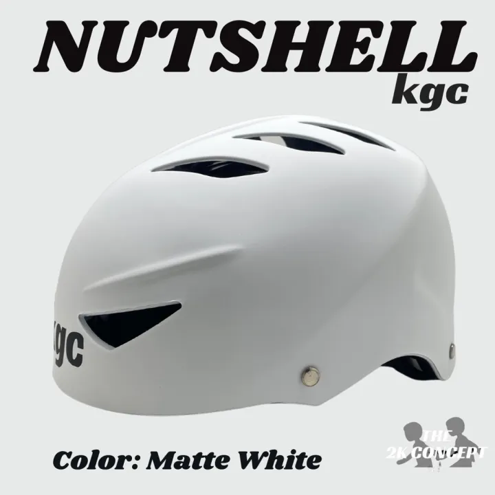 helmet 2K Matte White KGC Matte Motorcycle Bike Nutshell Open Face helmet With Standard Foam
