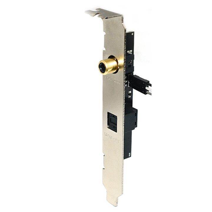 2x-24bit-192khz-daughter-card-spdif-optical-and-rca-out-plate-cable-bracket-digital-audio-output-for-asus-gigabyte