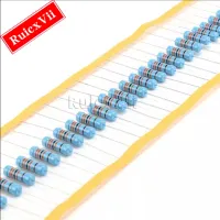 10pcs 3W Metal Film Resistor 1 Five Color Ring Precision Resistor 1 Ω 10R 1K 10K 100K 1M 4.7K 5.1K