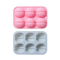 6 Cavity 3D Brain-Shaped Mold Silicone Cake Decorating Tools Fondant Mould