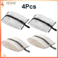 YESHE 4Pcs ใหญ่มากๆ กระเป๋ารองเท้าเดินทาง พร้อมที่จับ แบบพกพาได้ กระเป๋าจัดระเบียบรองเท้า ใช้งานได้จริง กันฝุ่นกันฝุ่น ที่จัดเก็บรองเท้า แพ็คของ