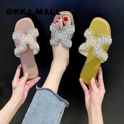 KKJ MALL รองเท้าผู้หญิง รองเท้าเเตะ รองเท้าแตะ หญิง 2021 ใหม่ 120322
