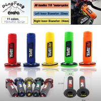 22 24mm Motorcycle Handle Grips Grip Handlebar Dirt Pit Bike 7/8 quot; Rubber Handlebar Grip Dual Density MX Grips Universal