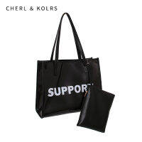 กระเป๋าทรงสี่เหลี่ยมมีหูหิ้วสะพายไหล่ของผู้หญิง CHERL &amp; KOLRS ตาข่ายนำเทรนด์แฟชั่นสีแดงใหม่กระเป๋าสะพายไหล่ลุคสบายการเดินทางที่ตรงกันทั้งหมด