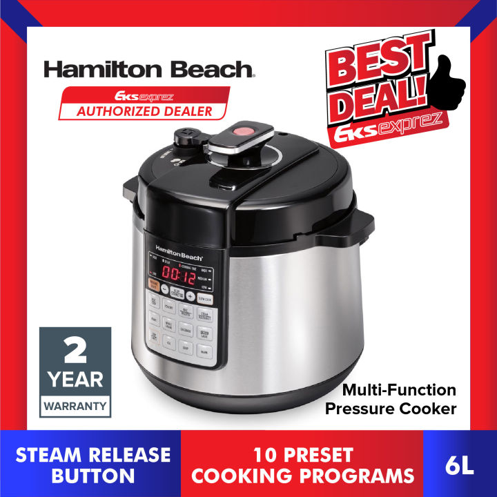 Best Buy: Hamilton Beach 6qt Digital Multi Cooker Stainless Steel 34502