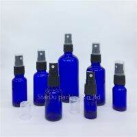 5ML 10ml 15ml 20ml 30ml 50ml 100ml Blue Glass Bottle With Perfume sprayer Essential Oil Spray Glass Perfume Bottle