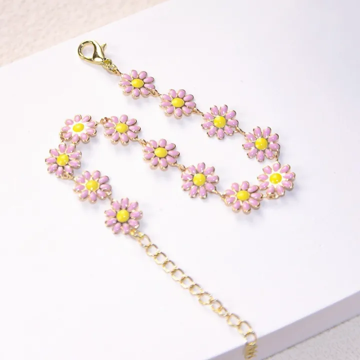 vintage-flower-charm-bracelet-metal-chain-flower-bracelet-vintage-flower-bracelet-for-women-metal-chain-bangle-for-friendship-fashion-sunflower-chain-bracelet