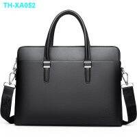 แหล่งรวมสินค้าMens HandbagShoulder Messenger BagBusiness BriefcaseComputer BagSoft Leather Mens