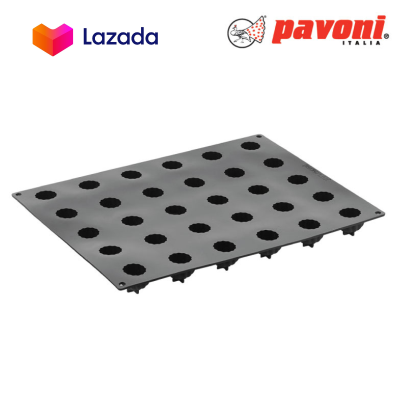 Pavoni PX4324S 3D Pavoflex silicone mould DELICE 400 x 300 mm - 30 indents Ø36xh29 mm/แม่พิมพ์ซิลิโคน