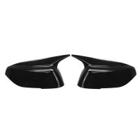 Glossy Black Horn Style Side Door Rearview Mirror Cover Trim Shells Cap for Q50 Q60 2015-2023 M3 Style