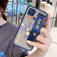 UCUC เคสโทรศัพท์เคสสำหรับ Realme C15กรณีการ์ตูนอะนิเมะกันกระแทก Frosted กลับนุ่มขอบฝาครอบเลนส์ป้องกันเลนส์ Ultra Thin (สายรัดข้อมือ) เคสโทรศัพท์