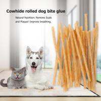 20pcs Dogs Snacks Molar Chew Sticks Puppy Cowhide Roll Cleaning Teeth Removal Of Scales And Plaque Safety Toys For Pets Toys