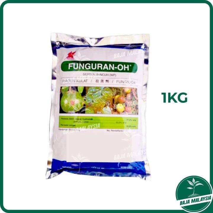 ZEENEX FunguranOh Copper Hydroxide 1KG Hydroxide 77 Fungicide Wettable Powder Racun Kulat