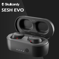 Skullcandy IP55หูฟังเอียร์บัดแบบมีไมโครโฟน Sesh Evo กันน้ำ True Wireless หูฟังสำหรับเล่นกีฬาบลูทูธในหูสำหรับ/