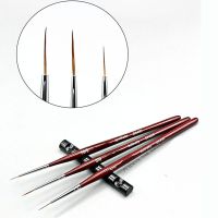 Kolinsky Sable Finest Premium Nail Art Long Striper Liner Brush with Wooden Handle Acrylic Nails Tool Artist Brushes Tools