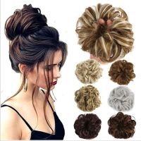Curly Messy Bun Hair Piece Scrunchie Fake Wig Fluffy Ponytail Extension Wrap