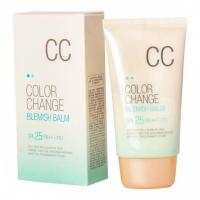 Welcos Color Change Blemish Balm SPF 25/PA++ขนาด 50 ml. สำหรับปกปิดรอยแดงจากสิว คุมมันยอดเยี่ยม