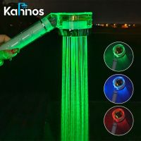 3/7 Color Led Shower Head Bathroom Handheld Turbo Propeller Water Saving Shower Head High Pressure Filter Shower Head Showerheads