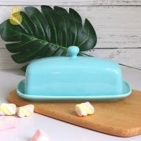 Candy-colored butter dish breadbasket with lid kitchen utensils porcelain oiler butter box for butter dish Food Keeper kitchen