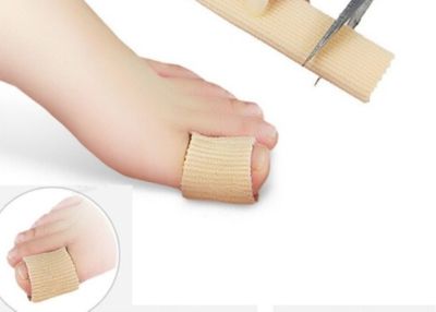 ♛卐♙ 10pcs/lot 10 cm Toe Protector Fabric Gel Tube Ribbed Bandage Finger Pain Relief Cover for Feet Corns Pedicure