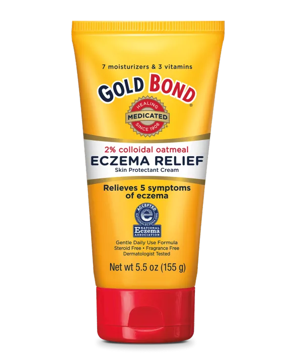 Gold Bond, Medicated, Eczema Relief Skin Protectant Cream, with 2 Colloidal Oatmeal (155 g