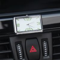 ♝❁ Quartz Analog Interior Air Vent Electronic Home Office Accurate Car Clock Dashboard Universal Luminous Styling Mini Stick On