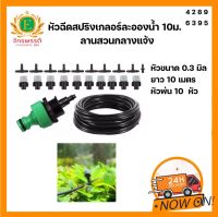 ชุดพ่นหมอก 10 หัว 10 เมตร ขนาด 0.3