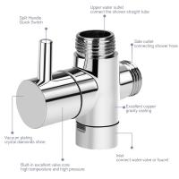 【Worth-Buy】 DVX Divisoria Extension mall Brass Diverter Valve 3 way Water Separator Shower Tee Adapter Adjustable Shower Diverter Valve Bathroom Accessories