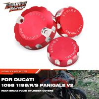 ได้เลย!♦ฝาครอบถังน้ำมันคลัตช์เบรกด้านหน้าด้านหลังมอเตอร์ไซค์สำหรับ DUCATI 848 /Evo MONSTER Panigale V2 V4 899 950 959 1100 1199 1200 /S/r 1299