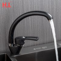 Brass Black flexible Kitchen Sink Faucet Hot And Cold Water filter Mixer Faucets Single Handle Swivel Spout Kitchen Water Faucet