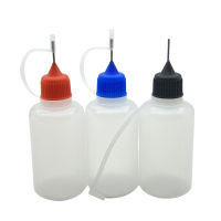 100pcs 30ml Empty Soft PE Vial With Metal Needle Cap Plastic Dropper Bottle For Liquid Container