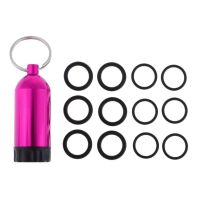 Scuba Standard Tank Keychain Valve/DIN Valve  (12 pcs) with Brass  Tool - 4 Colors to Select