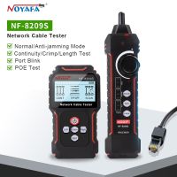 noyafa New NF-8209S LCD Network Cable Tester Wire Tracker PoECurrent Length cabl RJ45 Cable Tracker multifunctional tester Tool