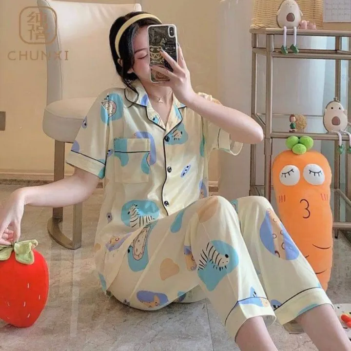 Korean Terno Safari Pajama | Lazada PH