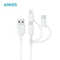 Anker Powerline II 3 In 1สาย Usb Lightning/Type C/ ไมโคร USB สาย USB สำหรับ IPhone11 iPad หัวเหว่ยเอชทีซี LG Samsung Galaxy Xiaomi