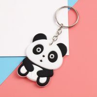 【JH】Panda Keychain Cartoon Pendant Silicone Elephant Women Fashion Casual Key Ring Accessory Girl Child Holder Chain Keyring Jewelry