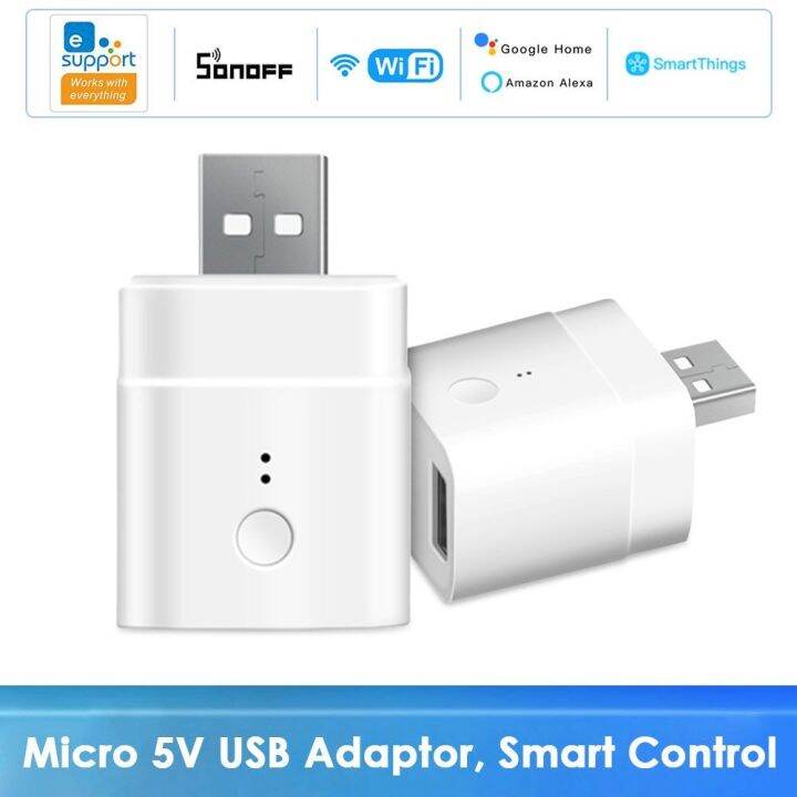 Sonoff Micro 5v Wireless Usb Smart Adaptor Wifi Mini Usb Power Adaptor Switch Automation Works 6582