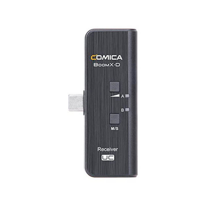 ไมค์ไวเลสไร้สายตัวจิ๋ว-comica-audio-boomx-d-uc2-สำหรับสมาร์ทโฟนและแท็บเล็ต-type-c-wireless-microphone-for-android-smartphone-or-tablet-usb-type-c-device