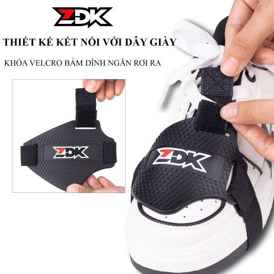 Miếng lót bảo vệ giày zdk, đệm cao su bọc giày chống trầy cho anh em đi xe - ảnh sản phẩm 1