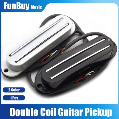 ‘【；】 Double Dual Rail Coil Pickup Double Coil Sound Guitar Pickup For 6 Strings ST Electric Guitar Black White