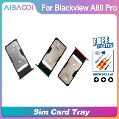【♘COD Free Cas♘】 nang20403736363 Aibaoqi ซิมกระเป๋าเก็บบัตรซิมที่ใส่ถาดช่องเสียบบัตรใหม่เอี่ยมสำหรับ Blackview A80สมาร์ทโฟนแบบโปร