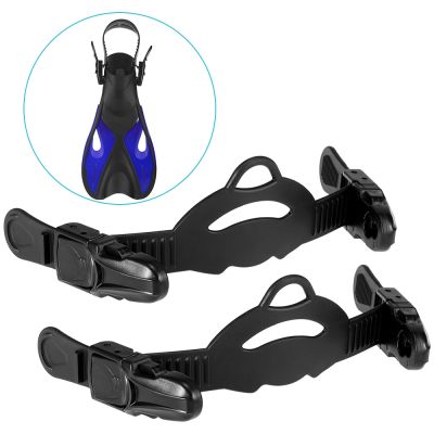 2PCS Diving Fins Strap Universal Adjustable Fins Replacement Buckle Strap for Scuba Diving Swimming Underwater Fins Buckle Strap