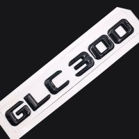 Original Size 1:1 Car rear tail Emblem Number letters Car Sticker For Mercedes Benz GLC300 GLC 300 Chrome Silver/ Matte Black